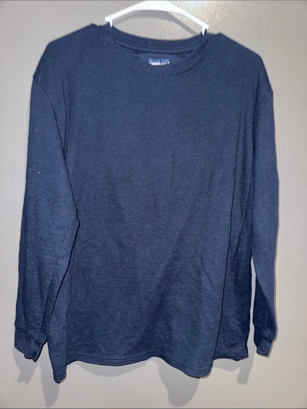 Men's Navy Long-Sleeve Thermal Crew by Blue Jean Co.